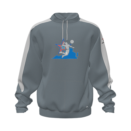 [CUS-DFW-HOOD-FLC-LSL-GRY-YXS-LOGO1] Hoodie (Youth XS, Gray, Logo 1)