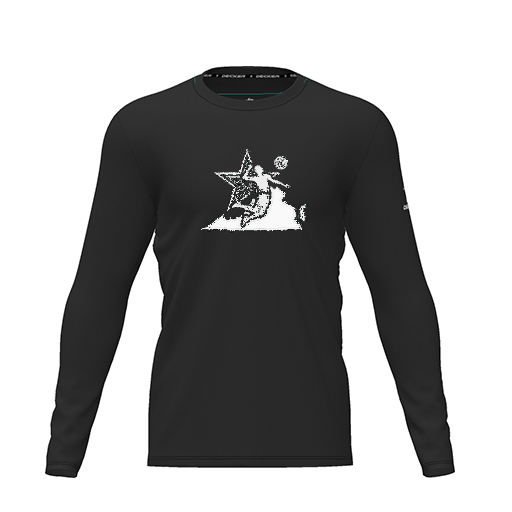 [FTLCDFBK-YXS-LOGO1] Dri Fit Performance T-Shirt (Youth XS, Black, Logo 1, Long Sleeve)