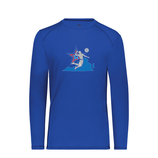 [6845.060.S-LOGO1] Men's SoftTouch Long Sleeve (Adult S, Royal, Logo 1)