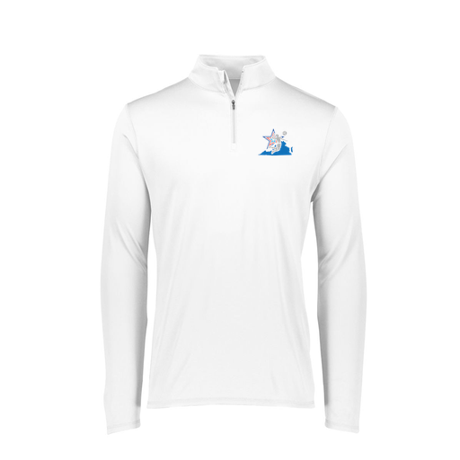 [FTLQFLWH-FAXS-LOGO1] Ladies Flex-Lite 1/4 Zip Shirt (Female Adult XS, White, Logo 1)