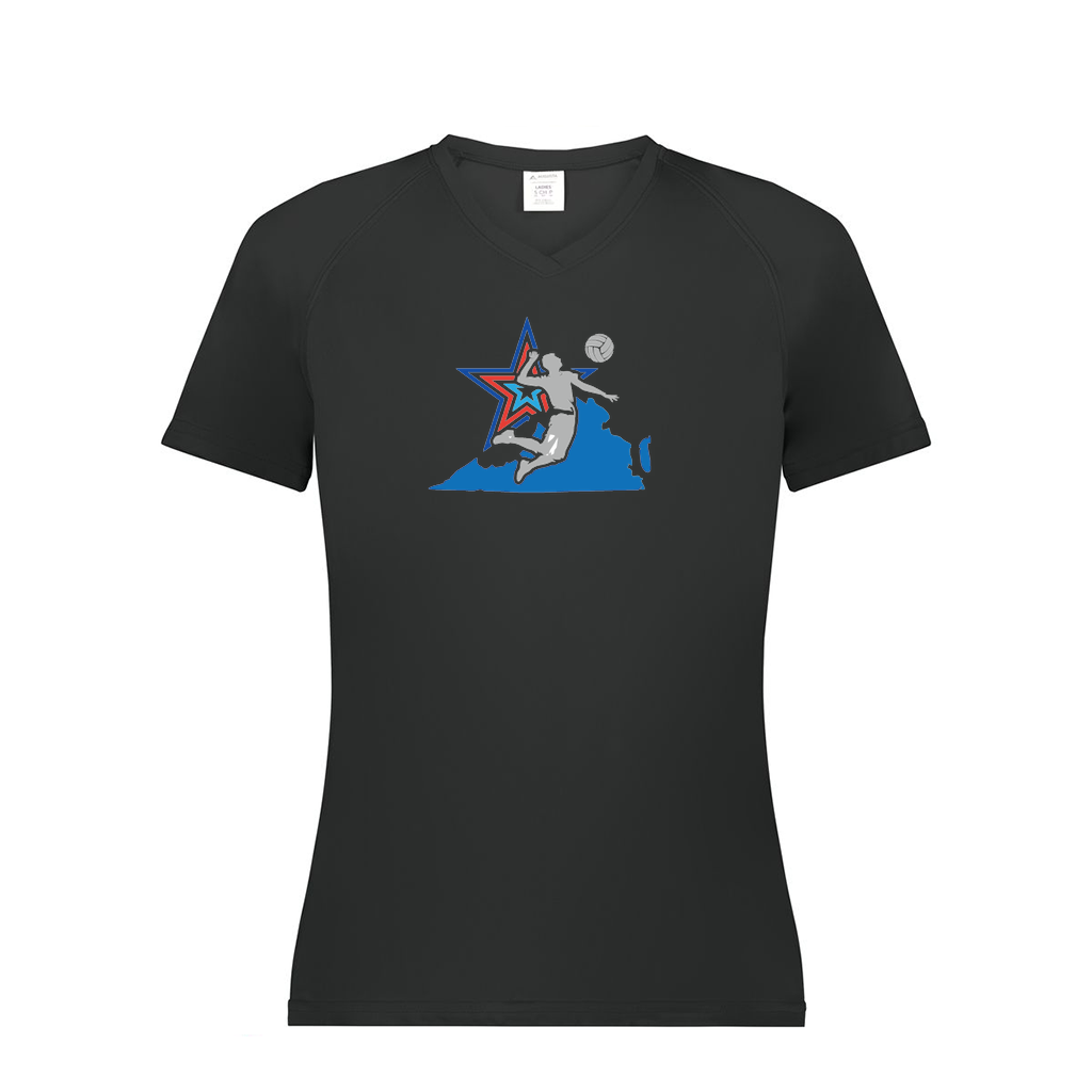 Ladies Smooth Sport V-Neck T-Shirt