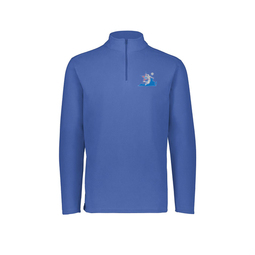 [6863.060.XS-LOGO1] Men's MicroFleece 1/4 Zip Pullover (Adult XS, Royal, Logo 1)