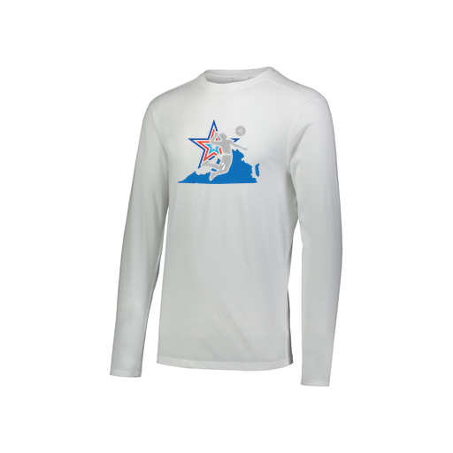 [FTLCUBWH-YS-LOGO1] Decker Youth Tri-Blend T-Shirt - Long Sleeve (Youth S, White, Logo 1)