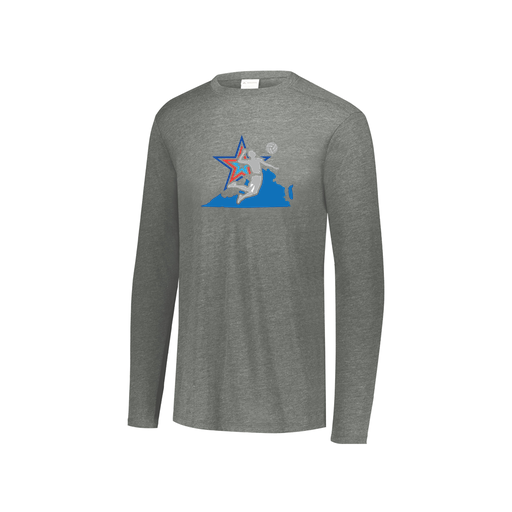 [FTLCUBGY-YS-LOGO1] Youth LS Ultra-blend T-Shirt (Youth S, Gray, Logo 1)