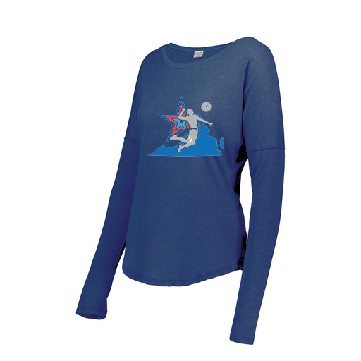 [FTLCUBRY-FAXS-LOGO1] Ladies LS Ultra-blend T-Shirt (Female Adult XS, Royal, Logo 1)